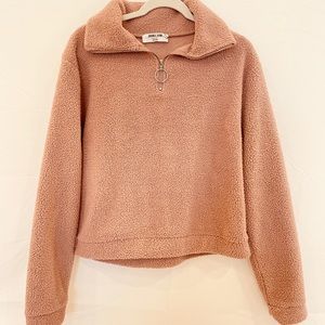Pink cropped sweater